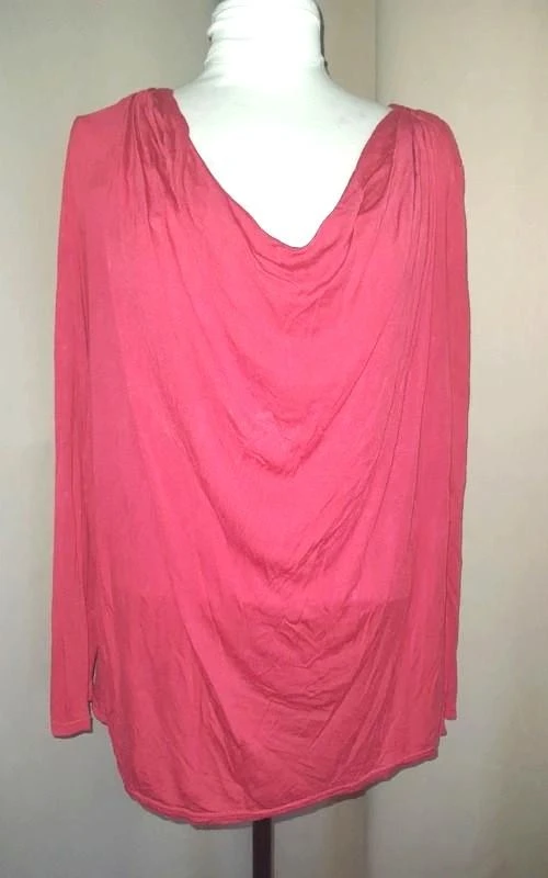 Top drapé rose manches longues La Redoute 44 - 2XL